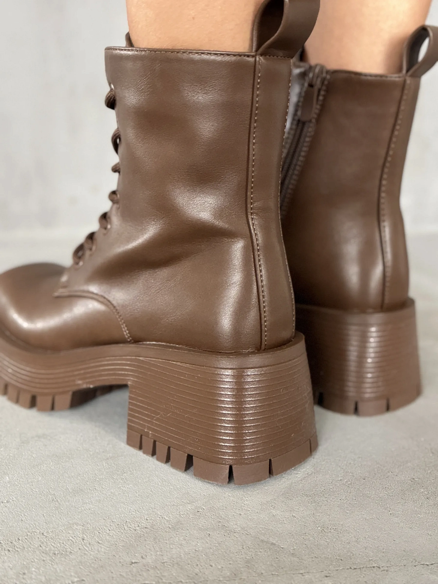 Ботинки женские экокожа