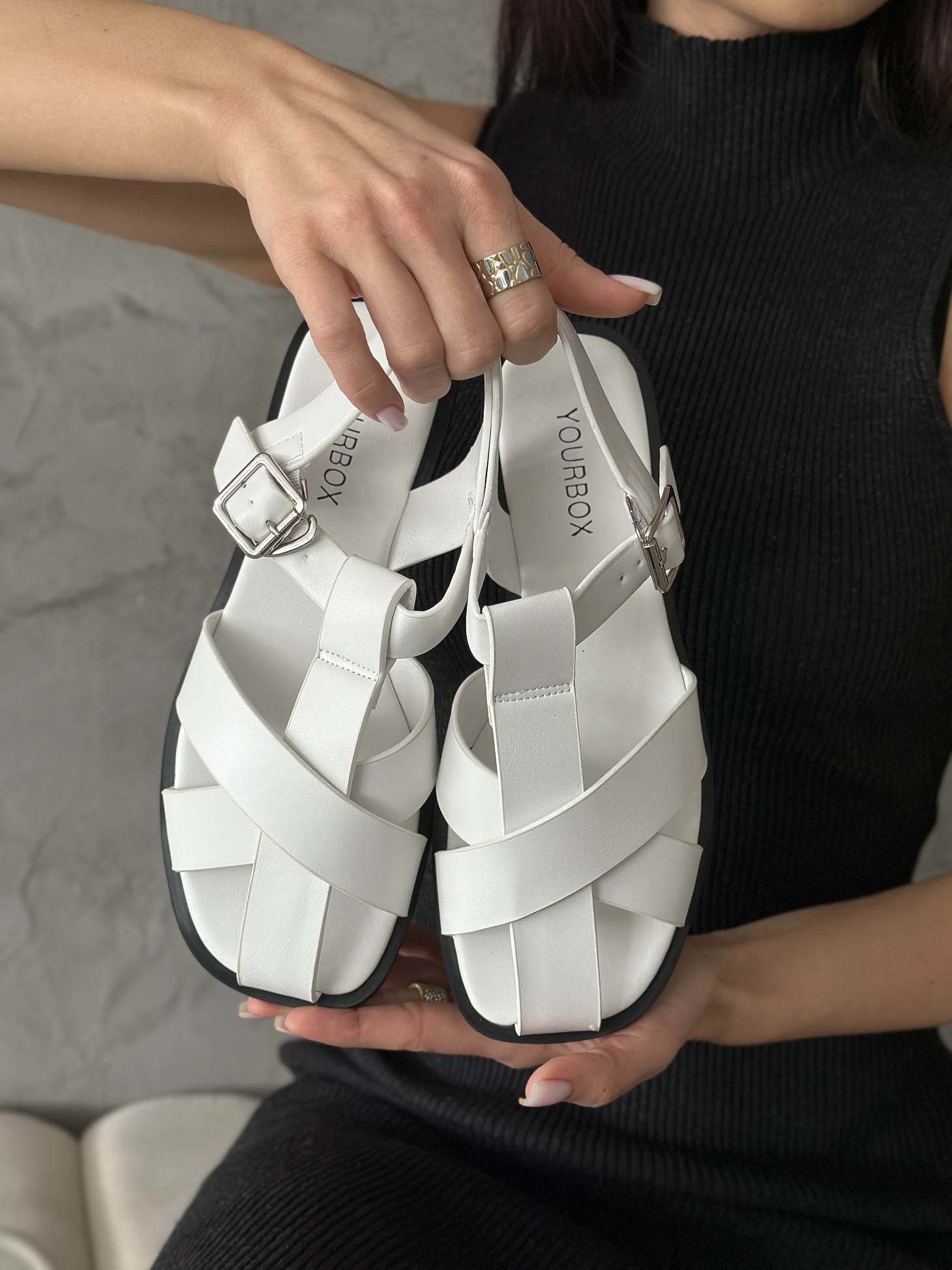 Босоножки женские экокожа