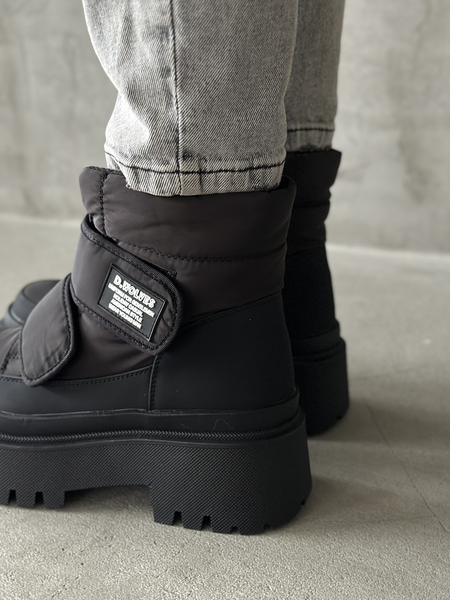 Дутики женские текстиль шерсть