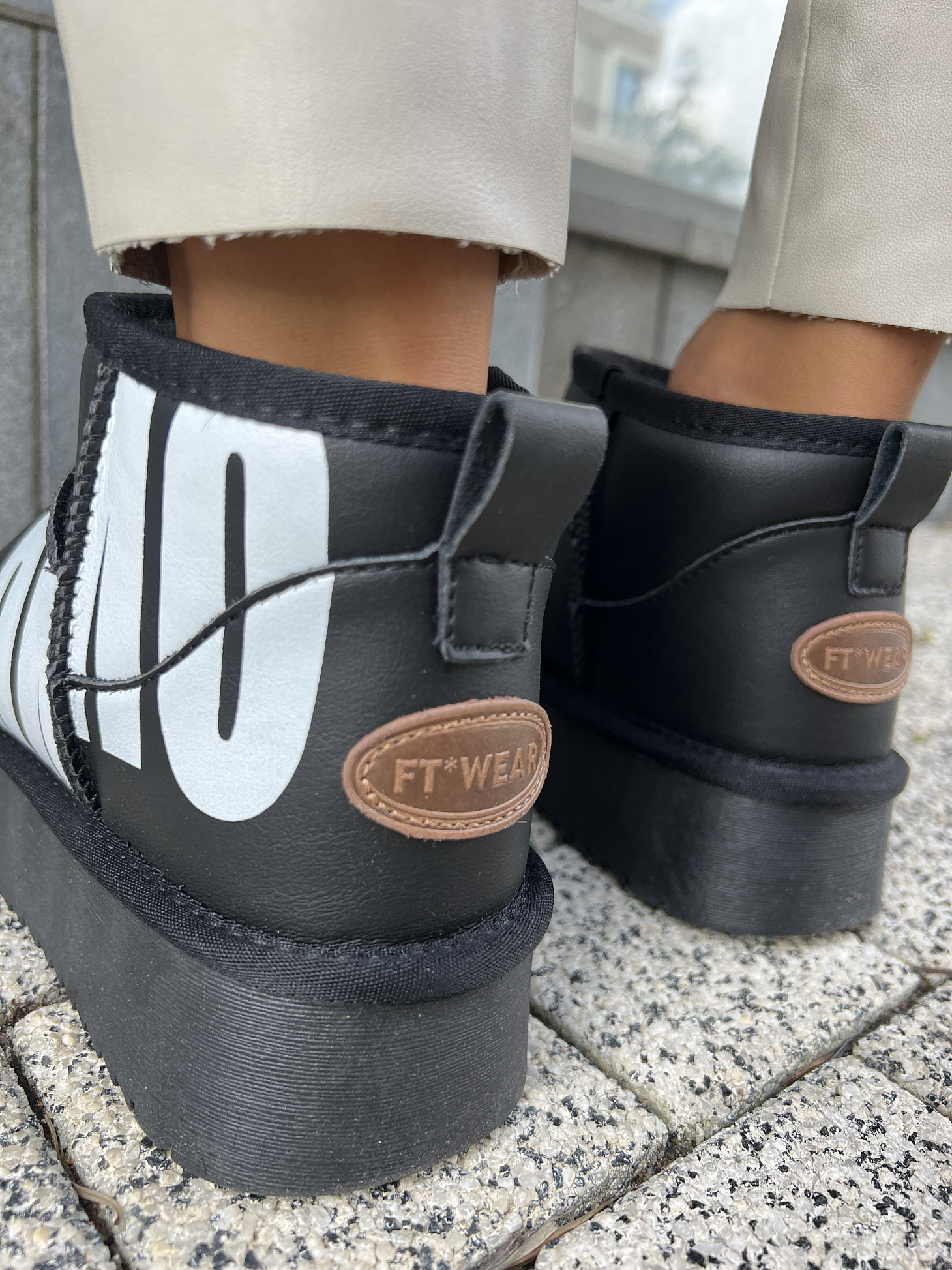 Угги женские кожа шерсть