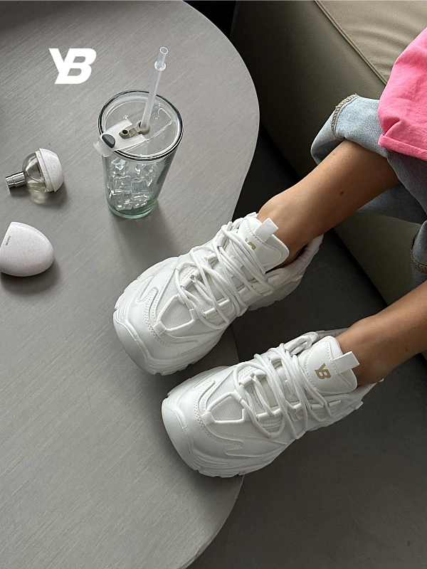 Кроссовки женские весна белые на платформе