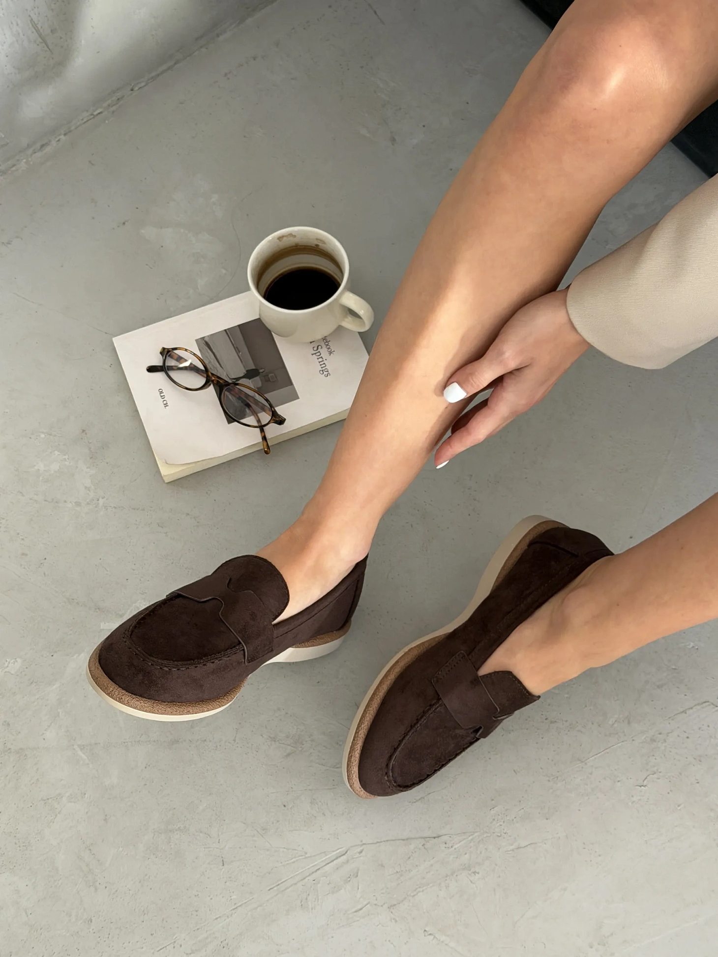 Лоферы на тонкой подошве