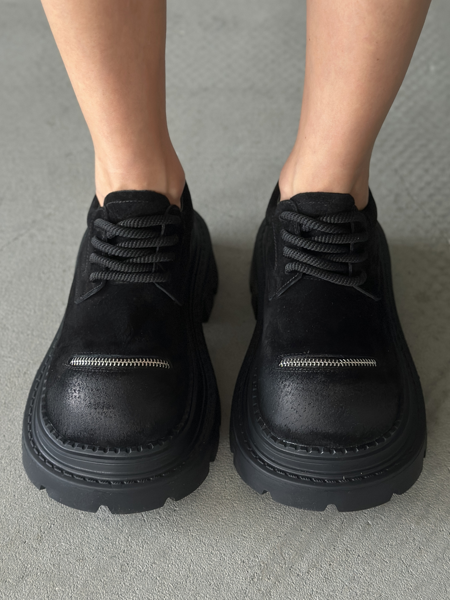 Ботинки женские натуральная замша