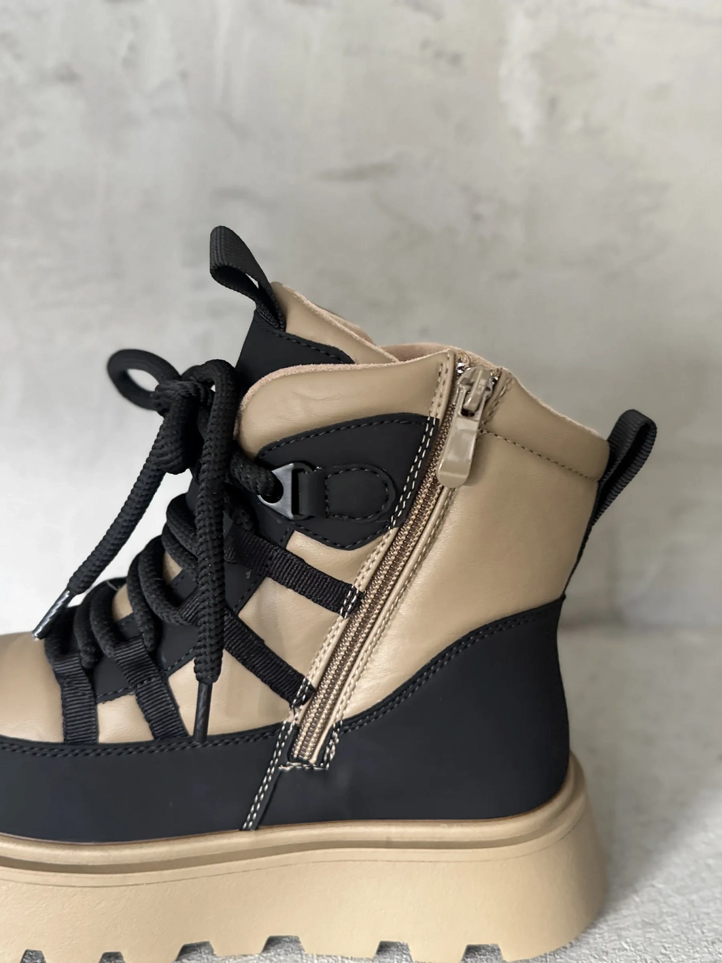 Ботинки детские экокожа шерсть