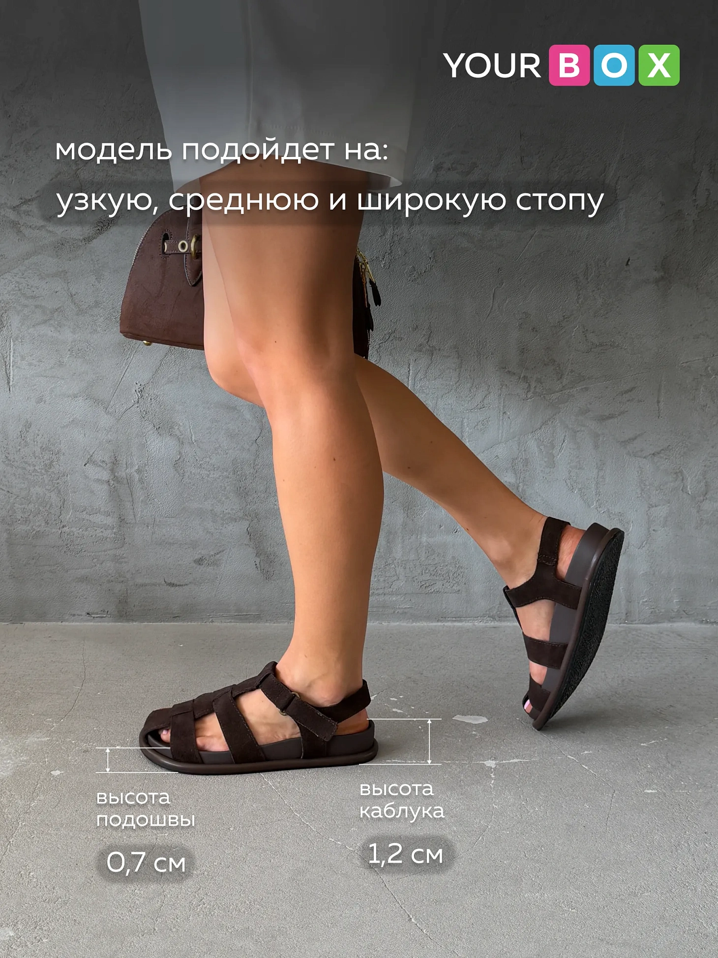 Летние босоножки женские с закрытым носом