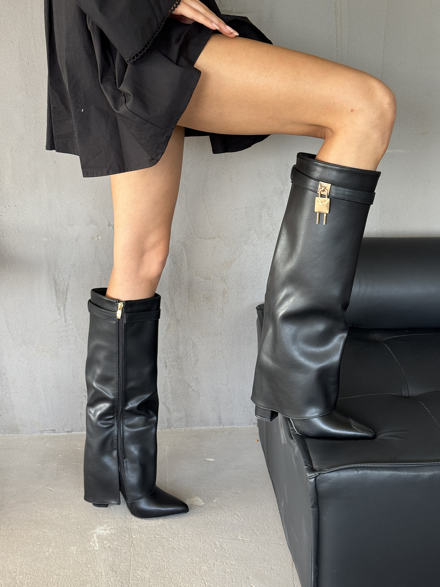 Сапоги женские экокожа