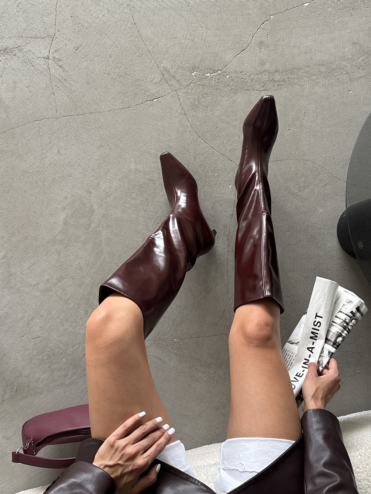 Сапоги женские экокожа