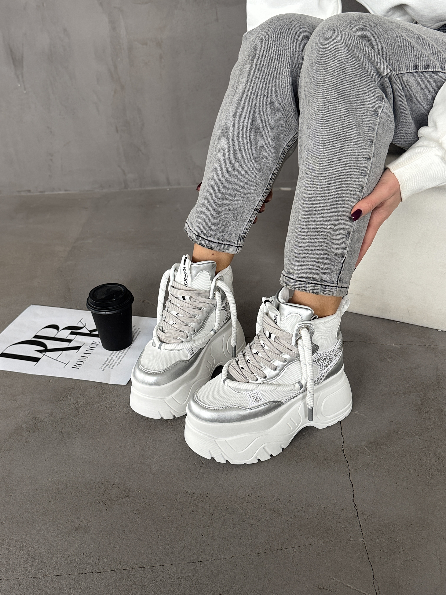 Ботинки женские экокожа