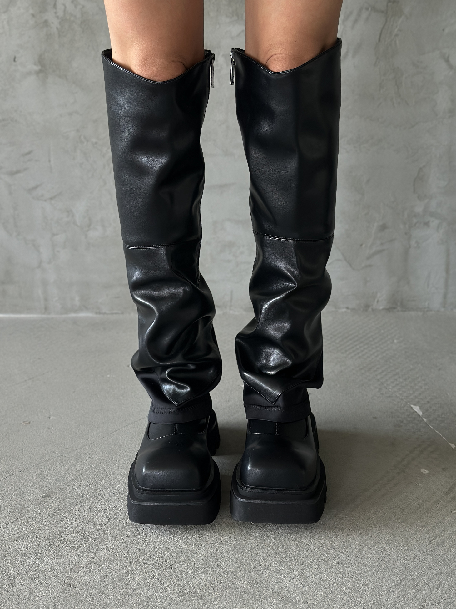 Ботфорты-трансформеры женские экокожа