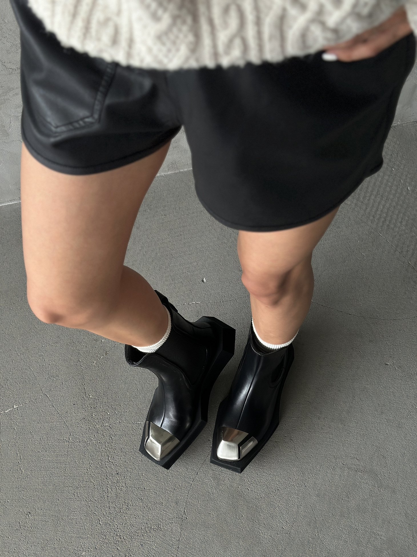 Ботинки женские экокожа