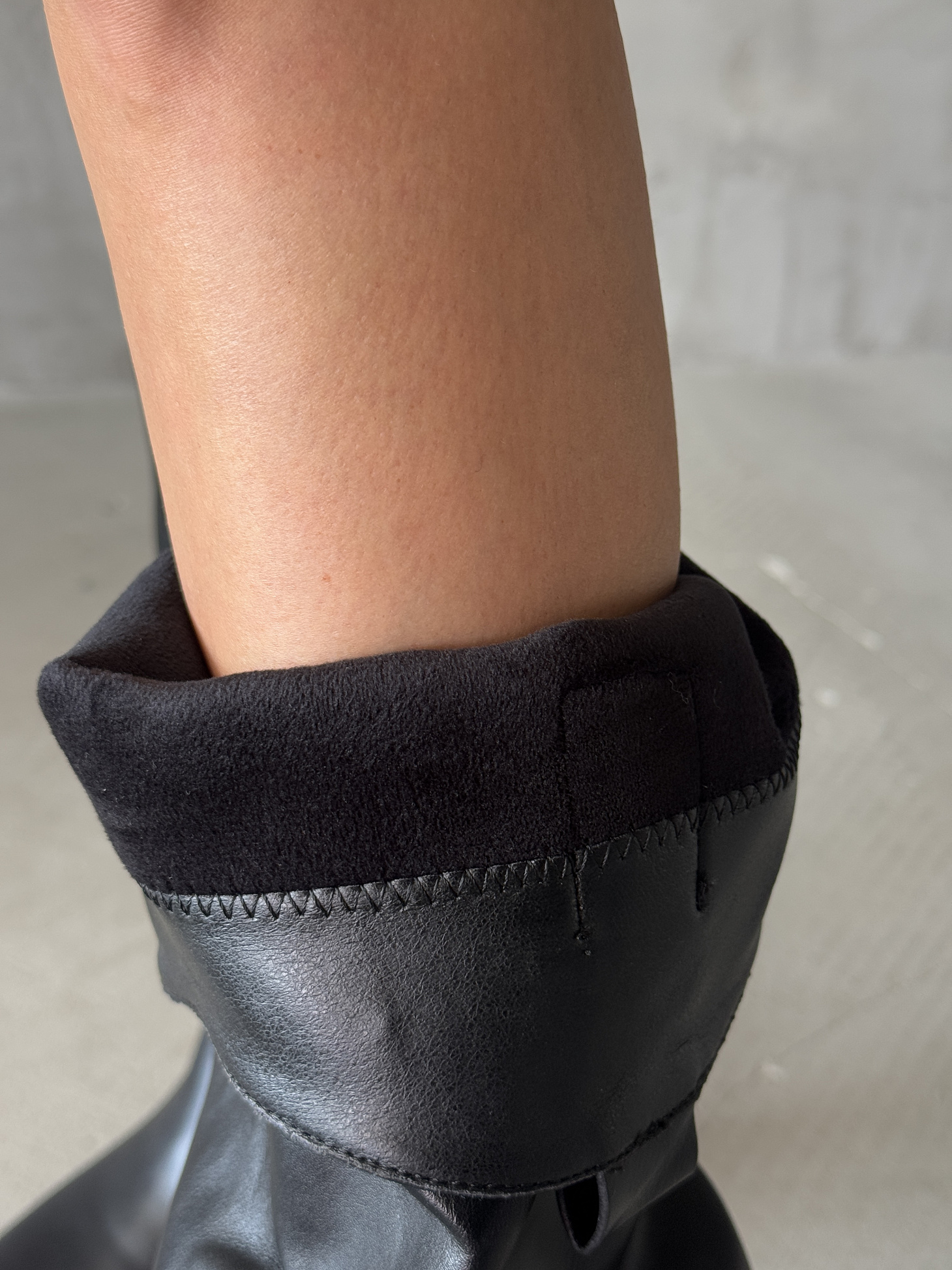 Сапоги женские экокожа шерсть