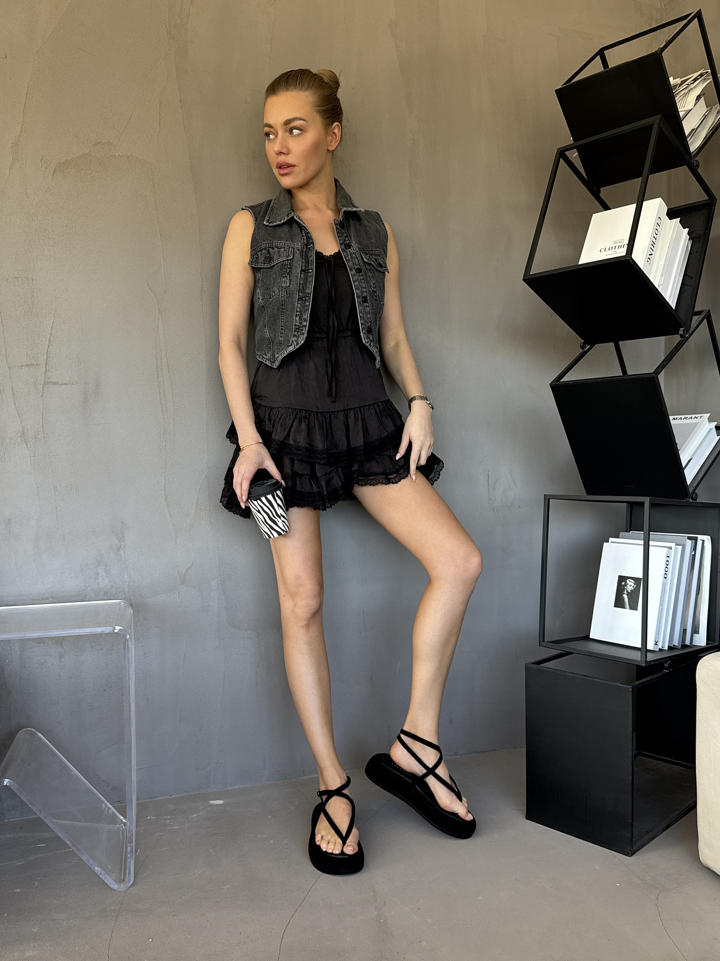 Босоножки женские текстиль