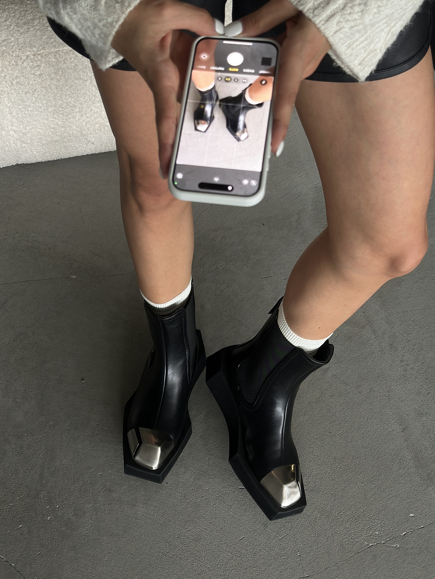 Ботинки женские экокожа