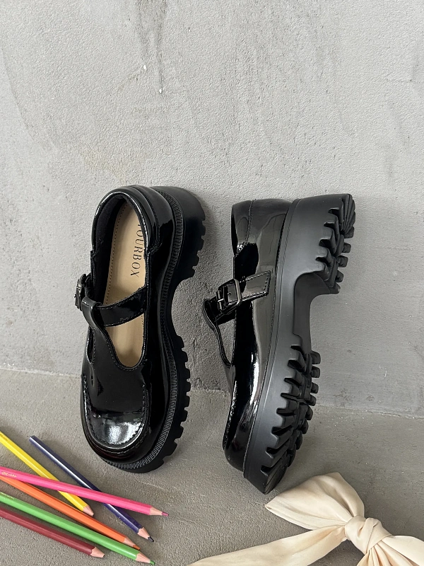 Туфли для девочки на платформе мери джейн