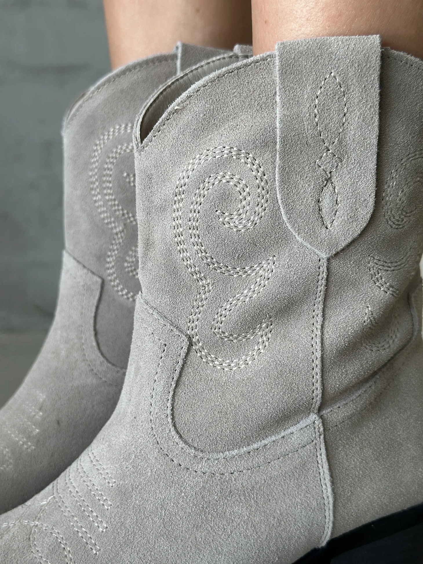 Казаки женские натуральная замша