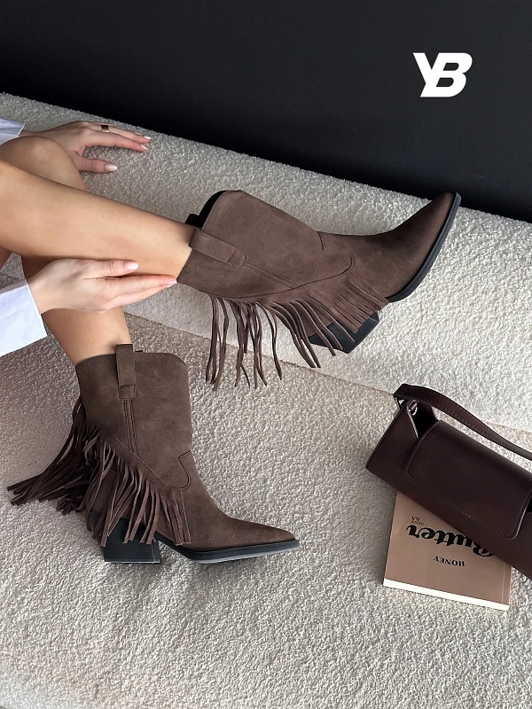 Казаки женские натуральная замша