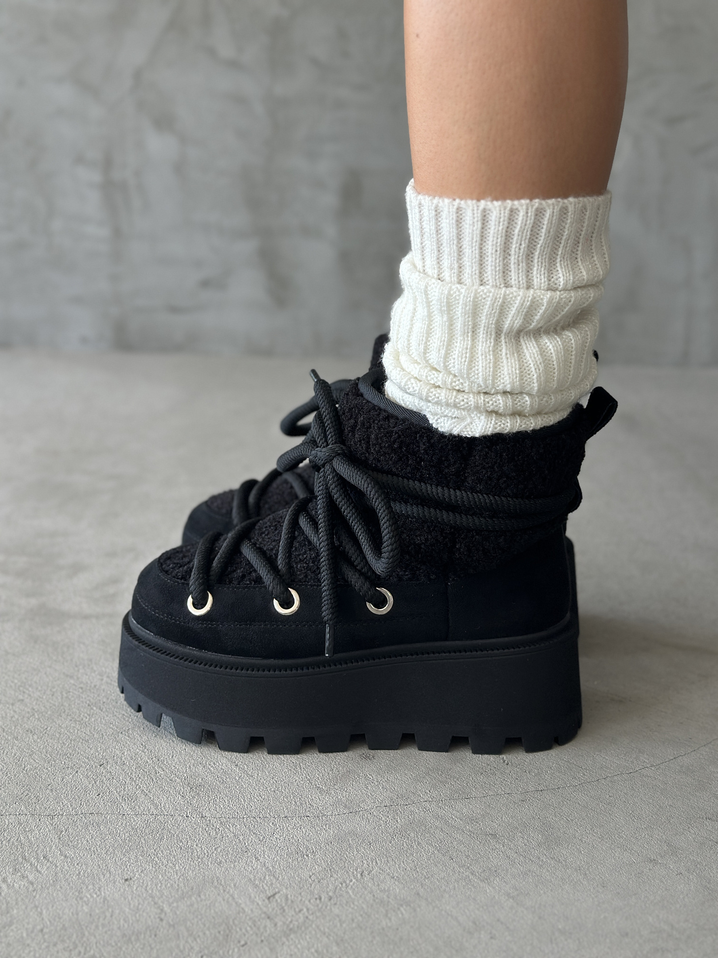 Угги женские экозамша шерсть