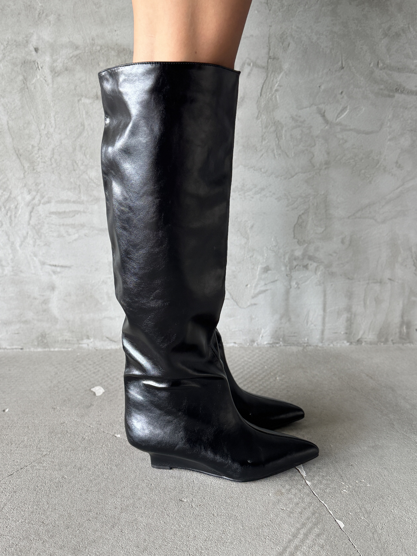 Сапоги женские экокожа