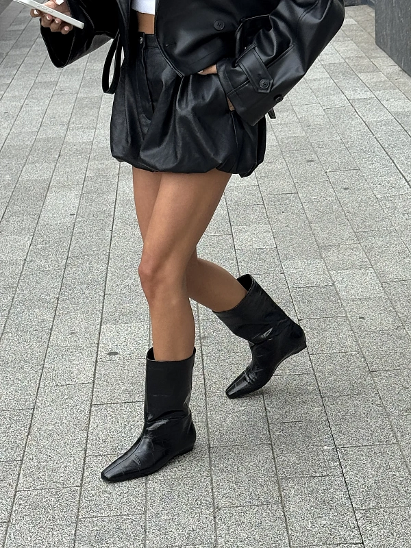 Сапоги женские экокожа