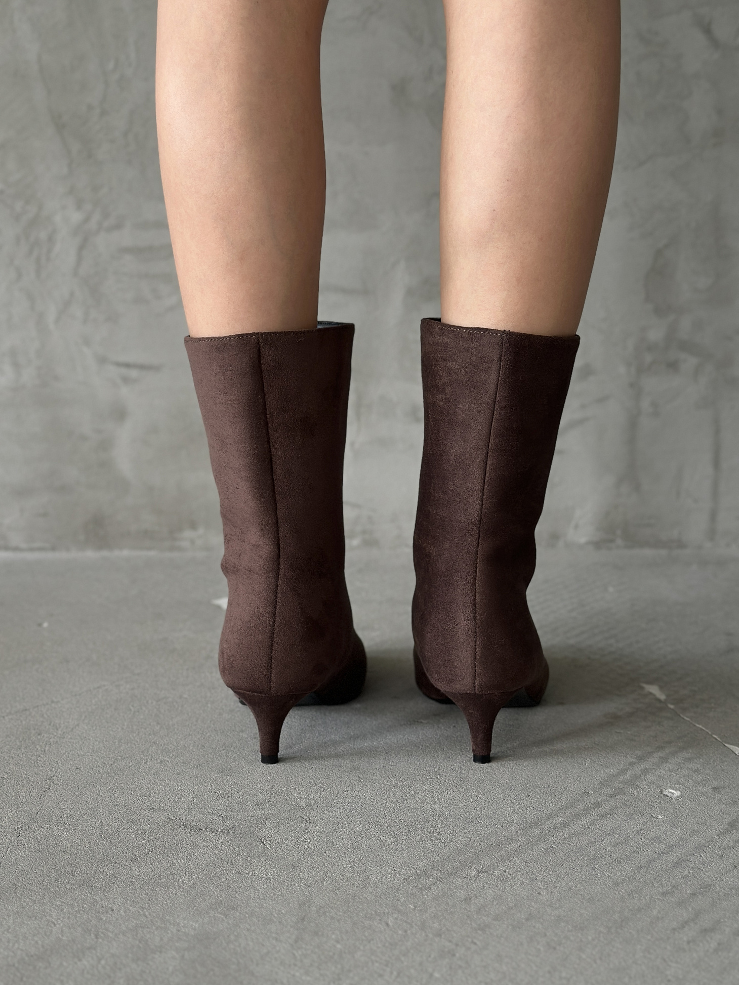 Ботильоны женские экозамша