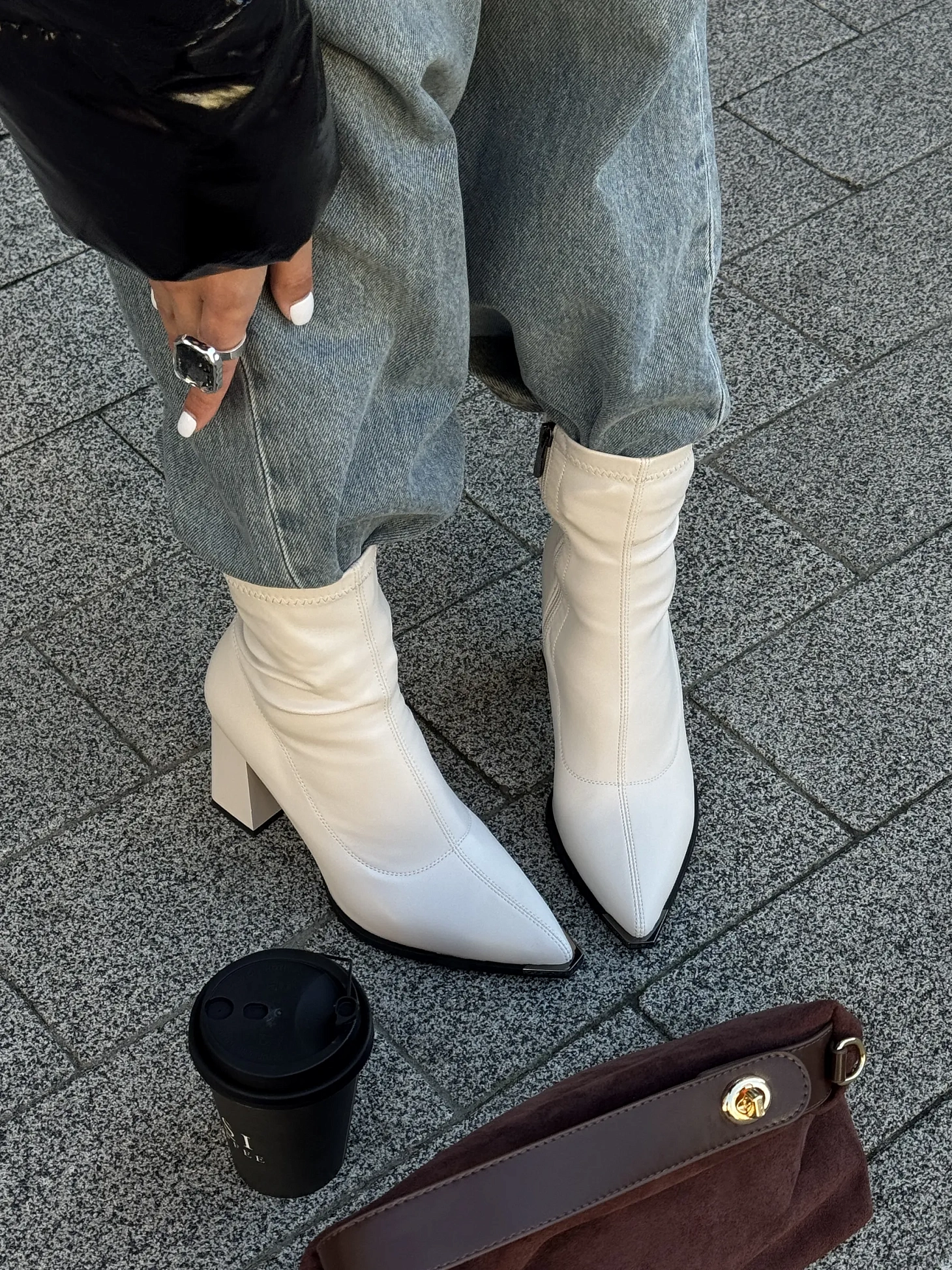 Ботильоны женские экокожа