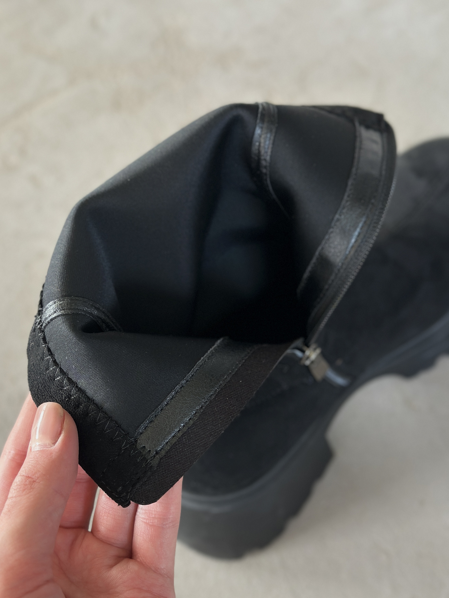 Ботинки женские экозамша