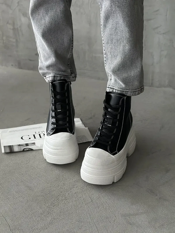 Ботинки женские экокожа