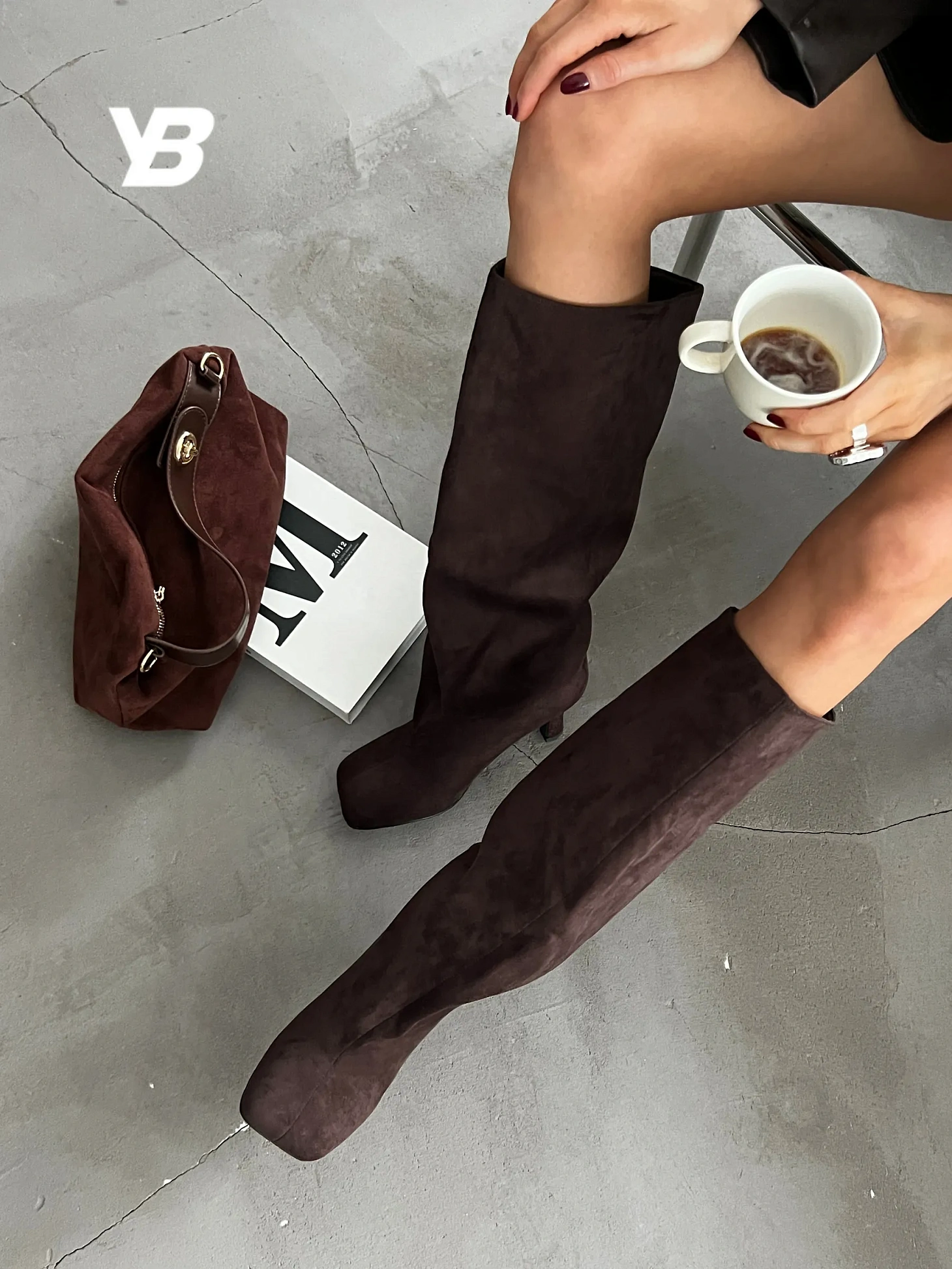 Сапоги женские экозамша