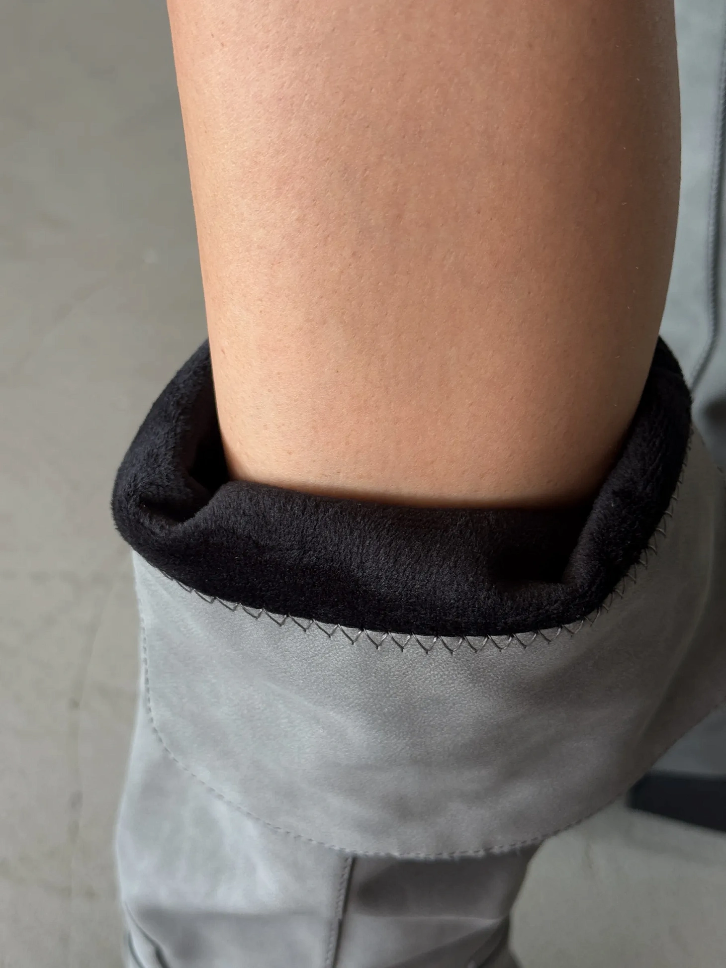 Сапоги женские экозамша шерсть