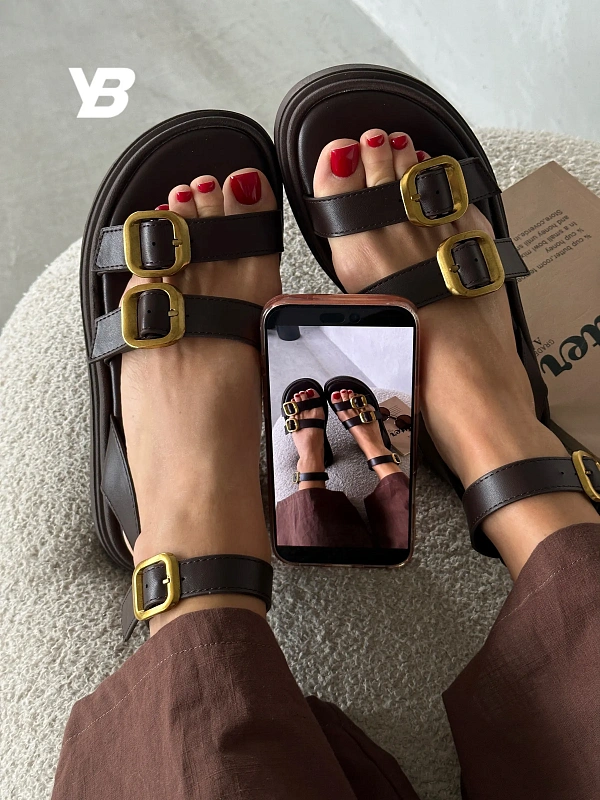 Летние босоножки женские на плоской подошве