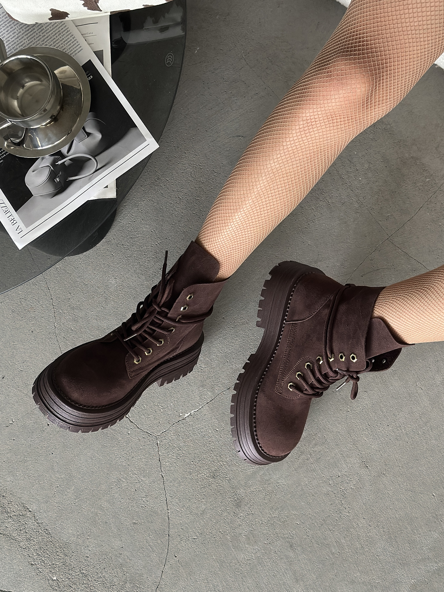 Ботинки женские натуральная замша