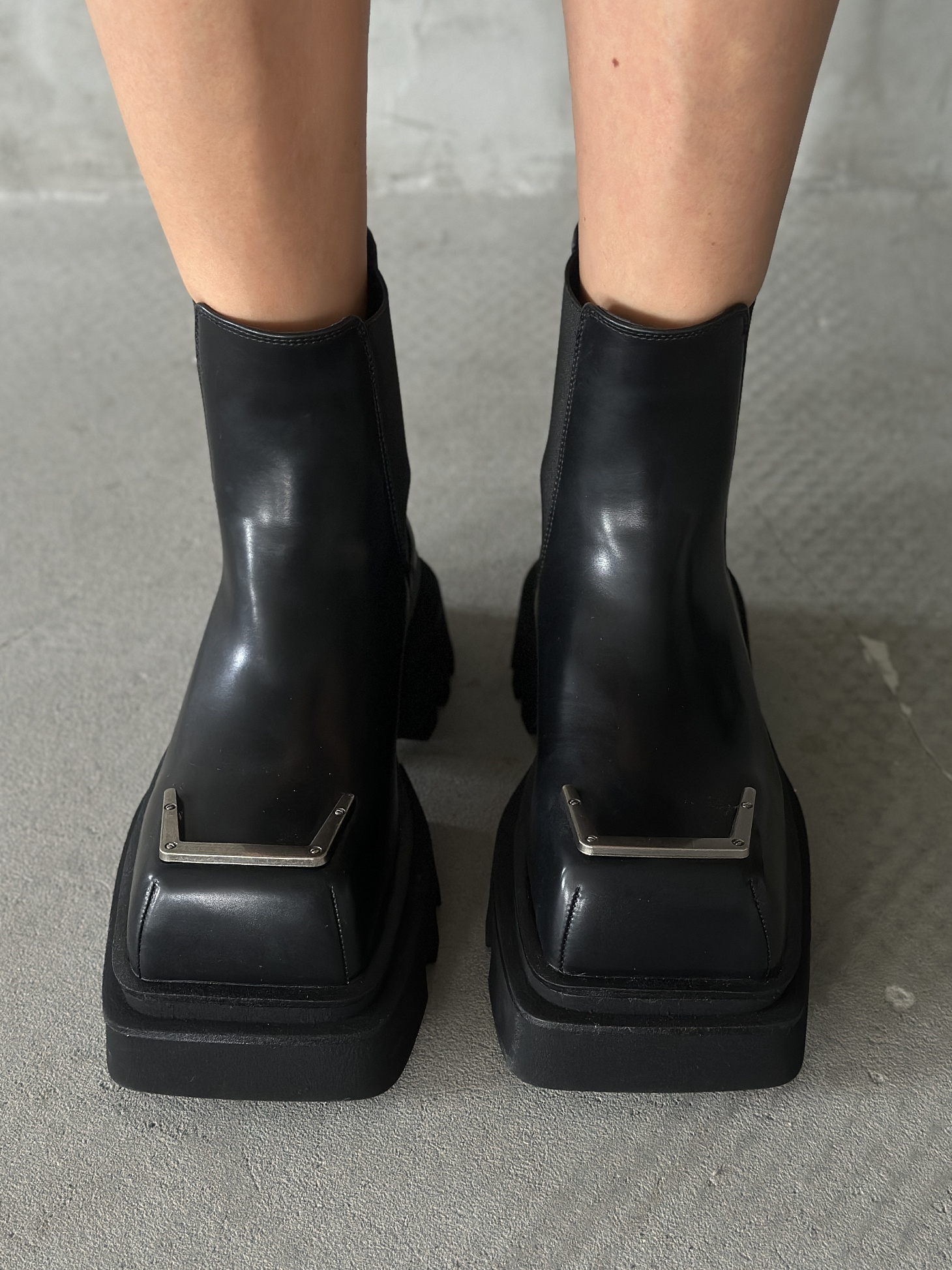 Ботинки женские экокожа