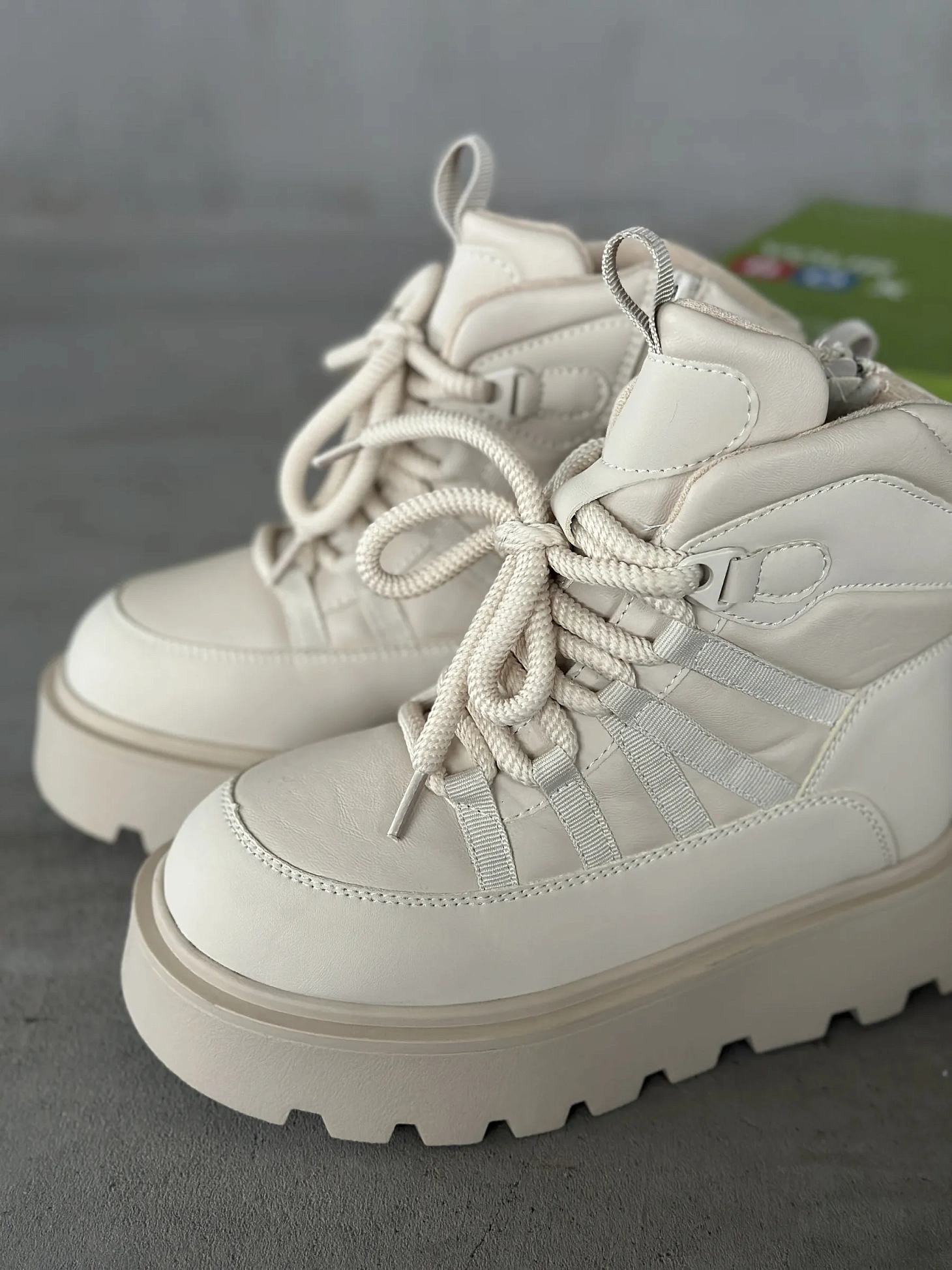 Ботинки детские экокожа шерсть