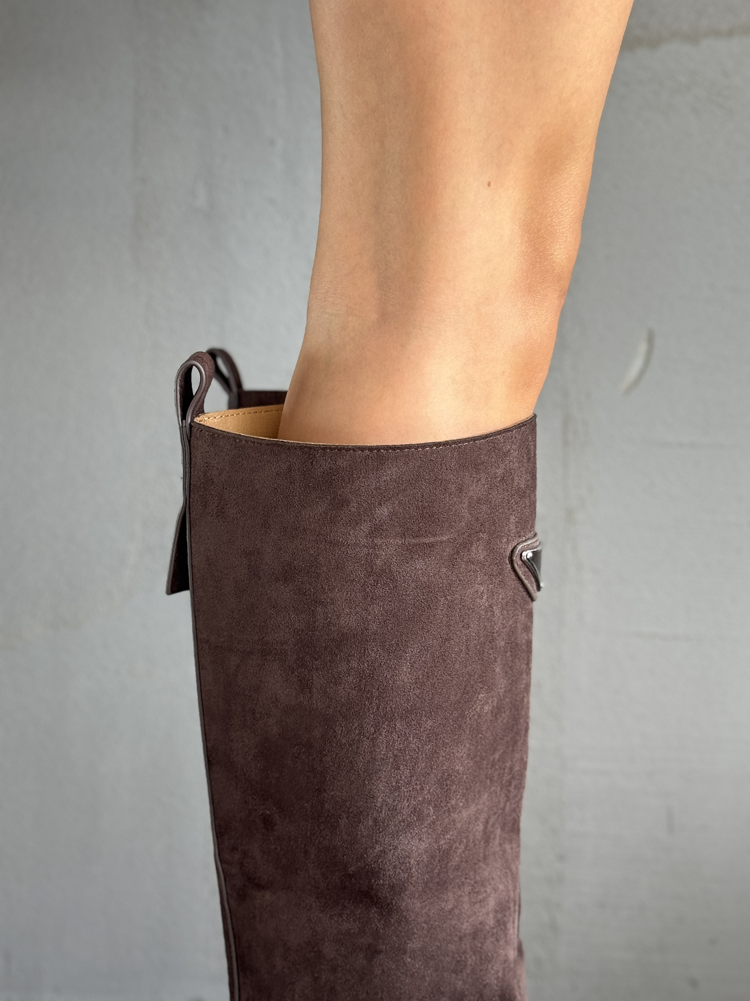 Сапоги женские экозамша еврошерсть