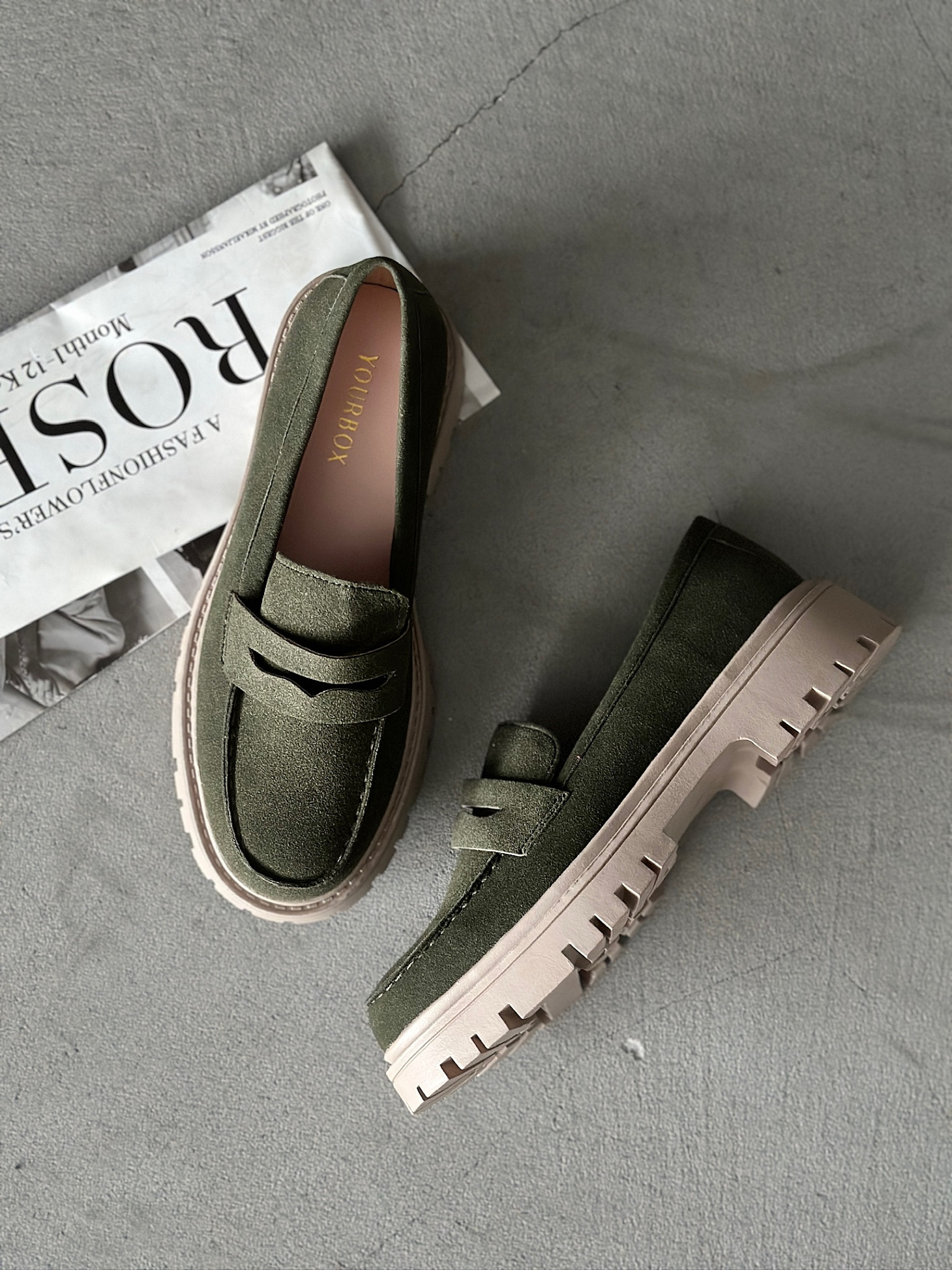 Лоферы женские экозамша