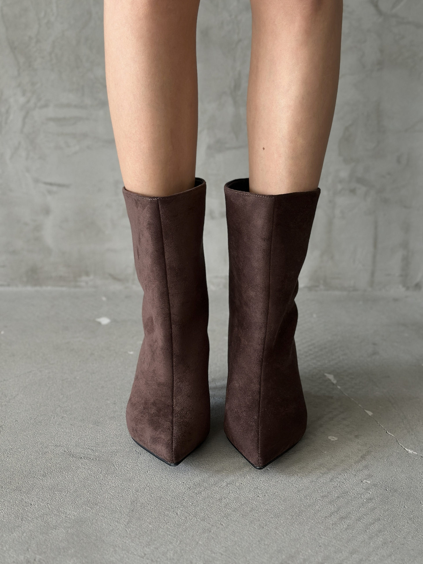 Ботильоны женские экозамша