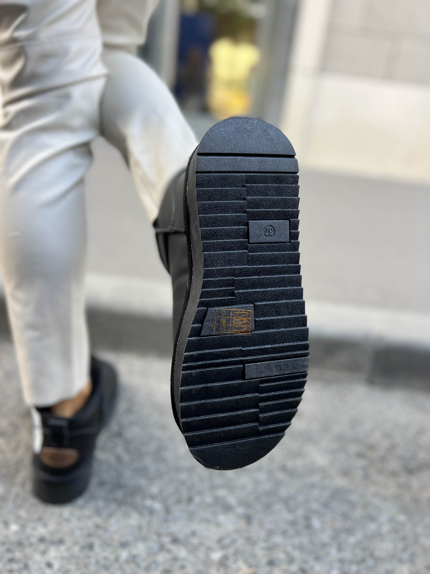 Угги женские кожа шерсть