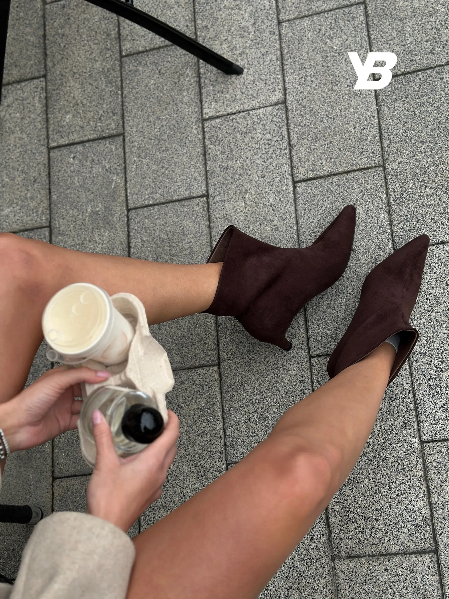 Ботильоны на низком каблуке демисезонные