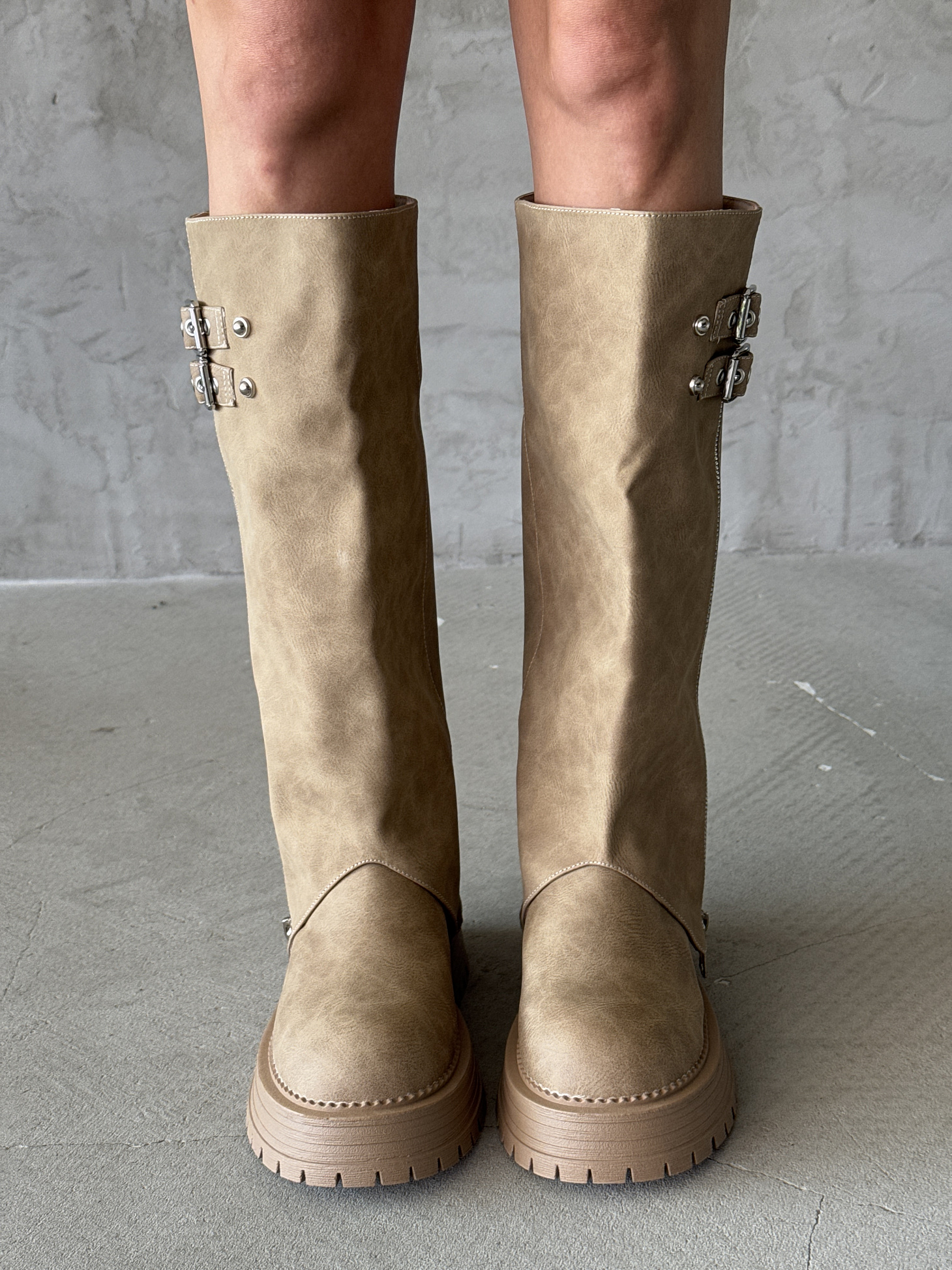 Сапоги женские экозамша