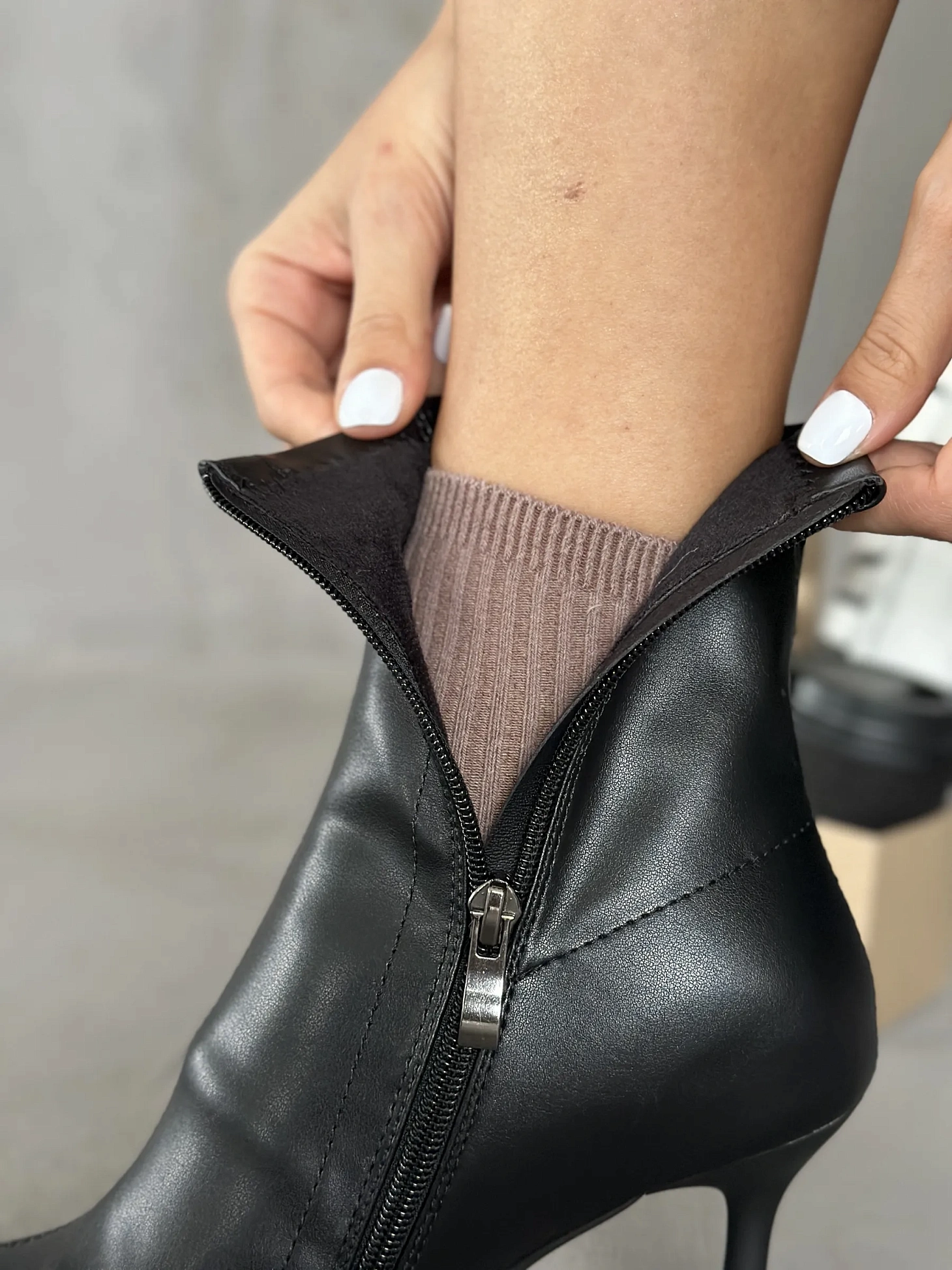 Ботильоны женские экокожа