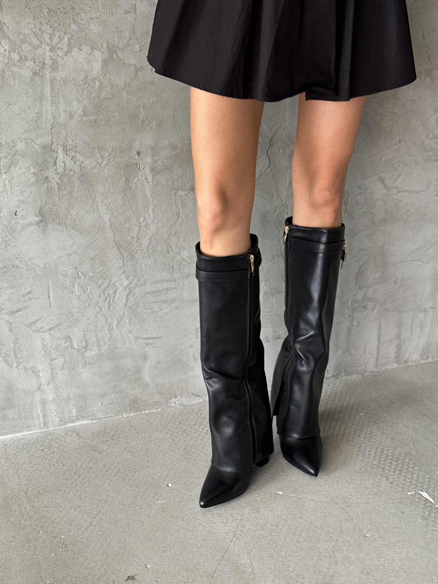 Сапоги женские экокожа