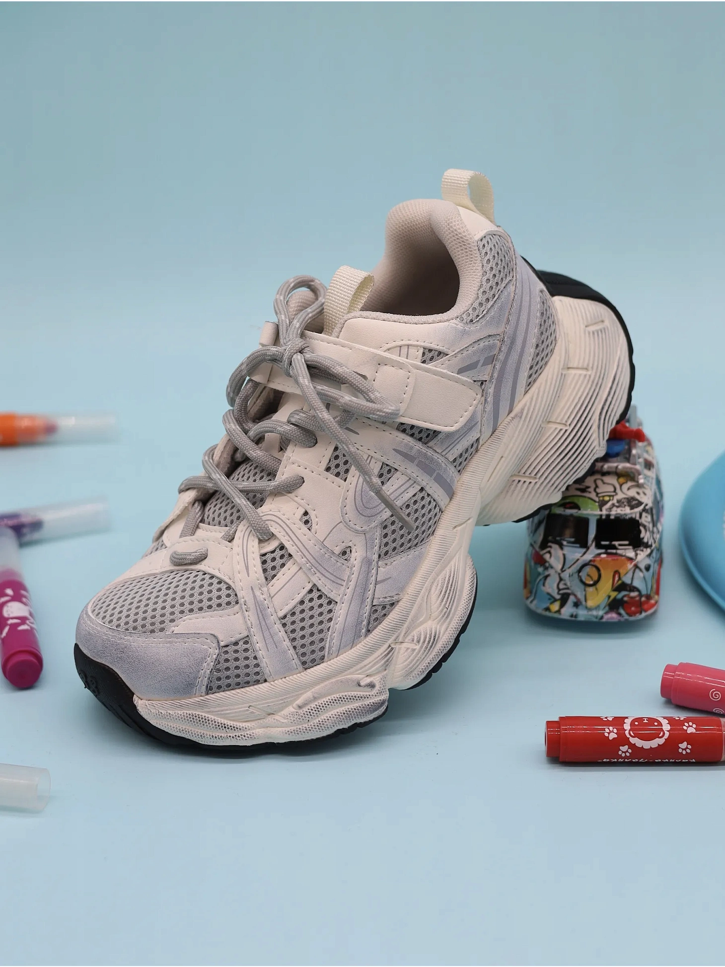 Демисезонные кроссовки детские на платформе