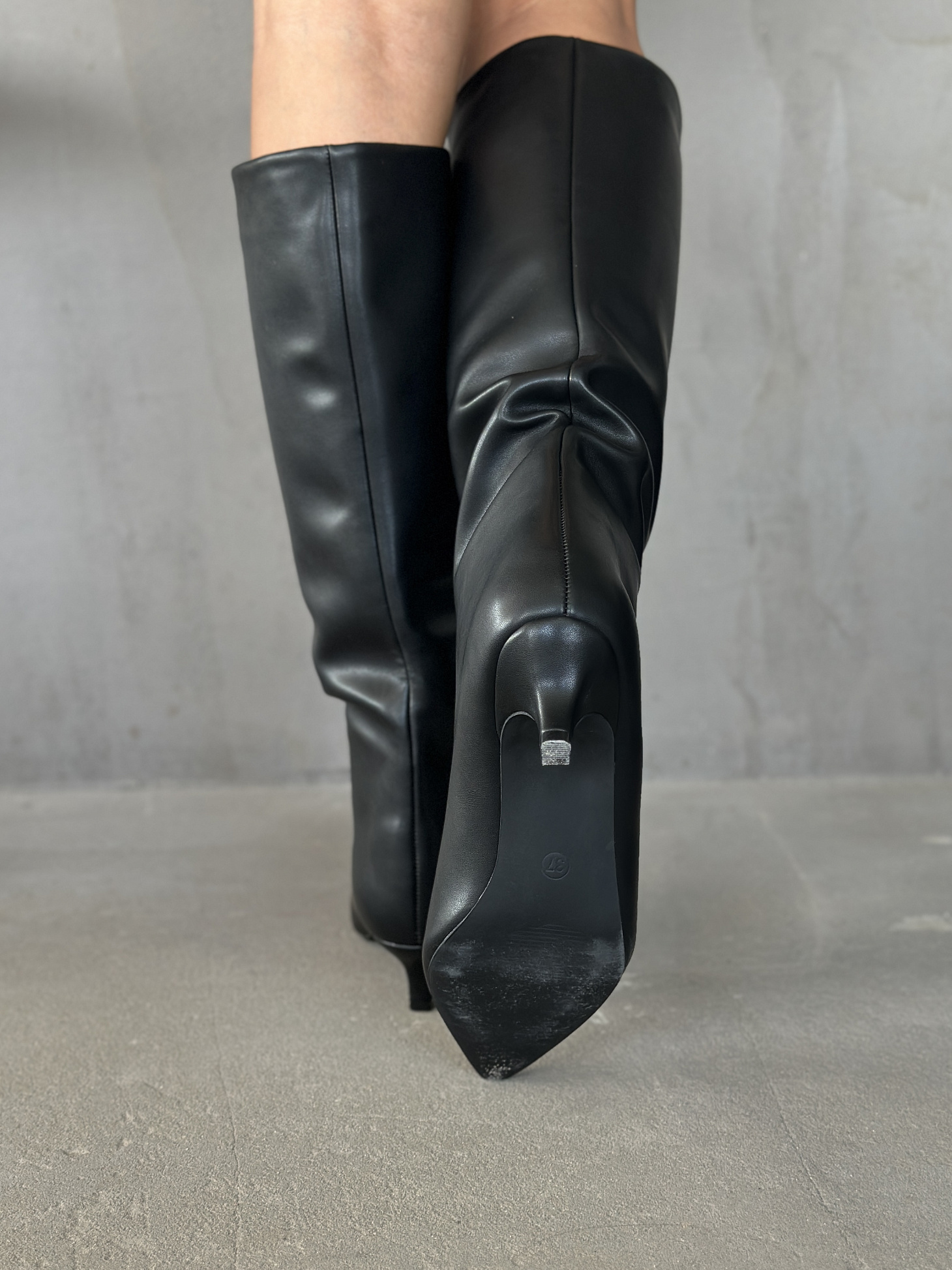 Сапоги женские экокожа