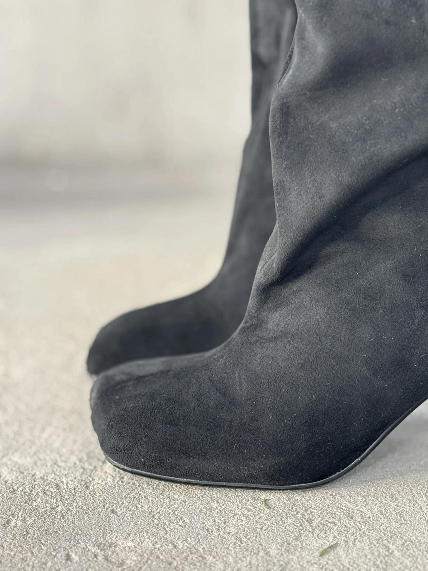 Сапоги женские экозамша