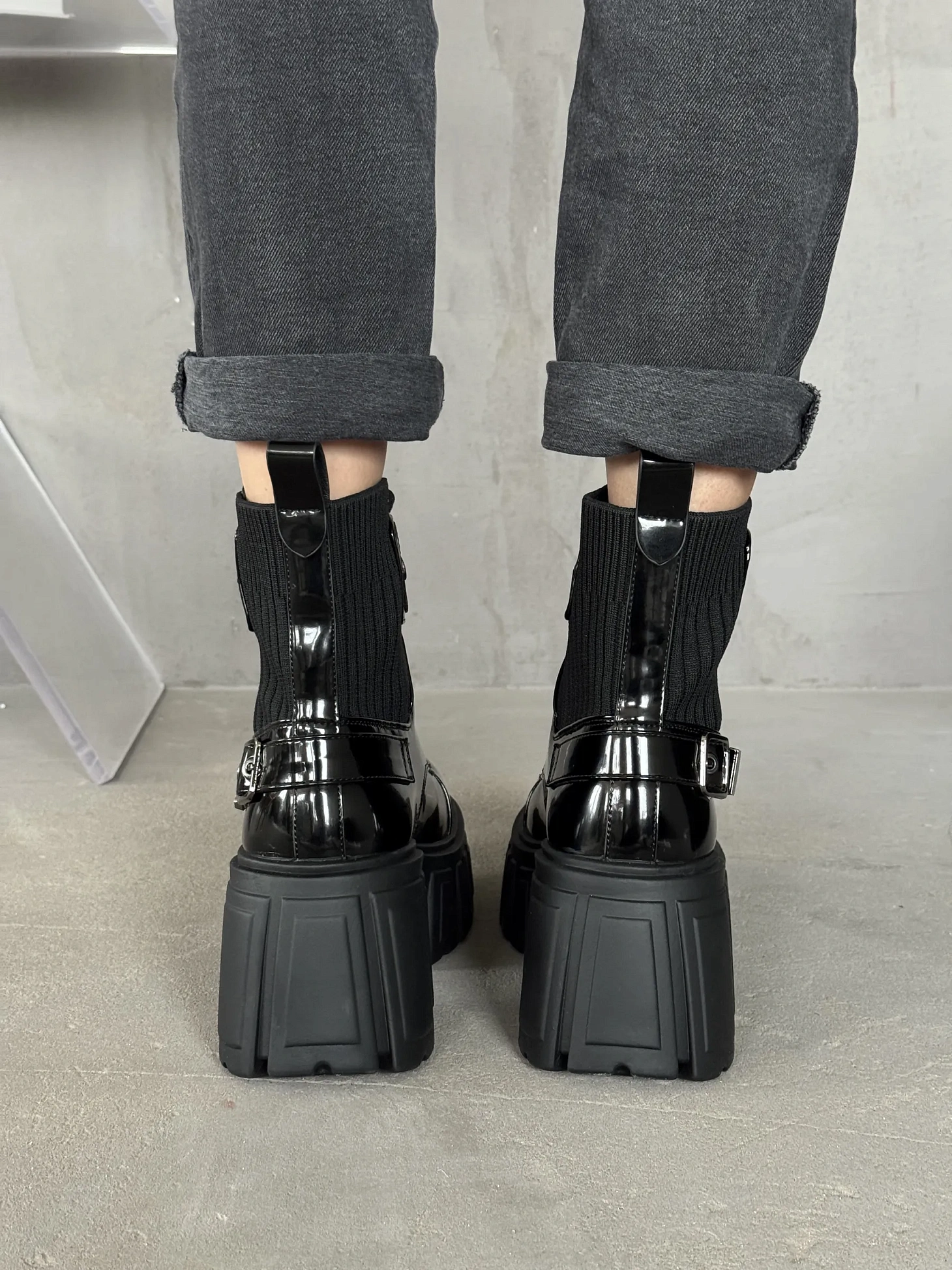 Ботинки женские экокожа