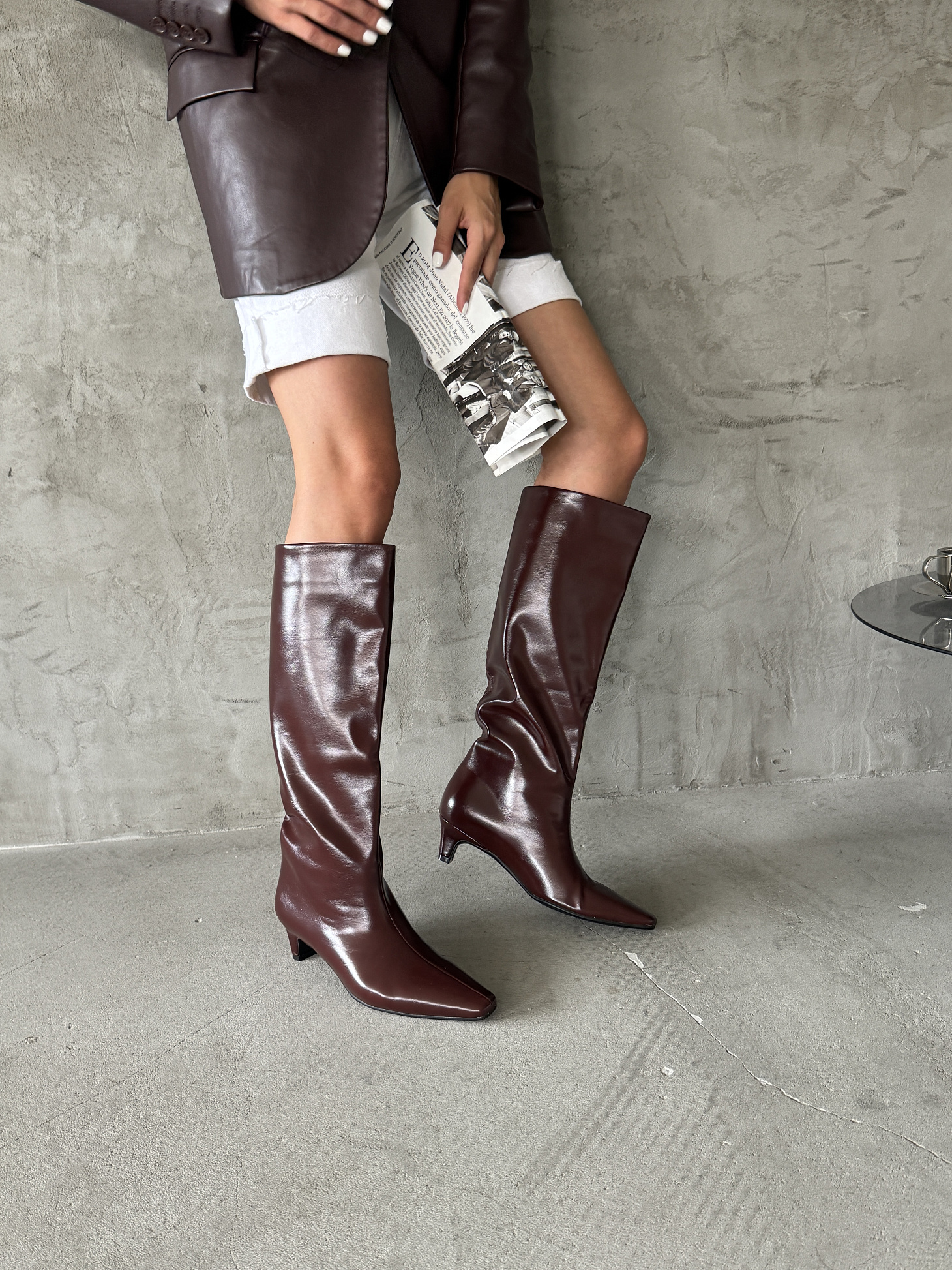 Сапоги женские экокожа