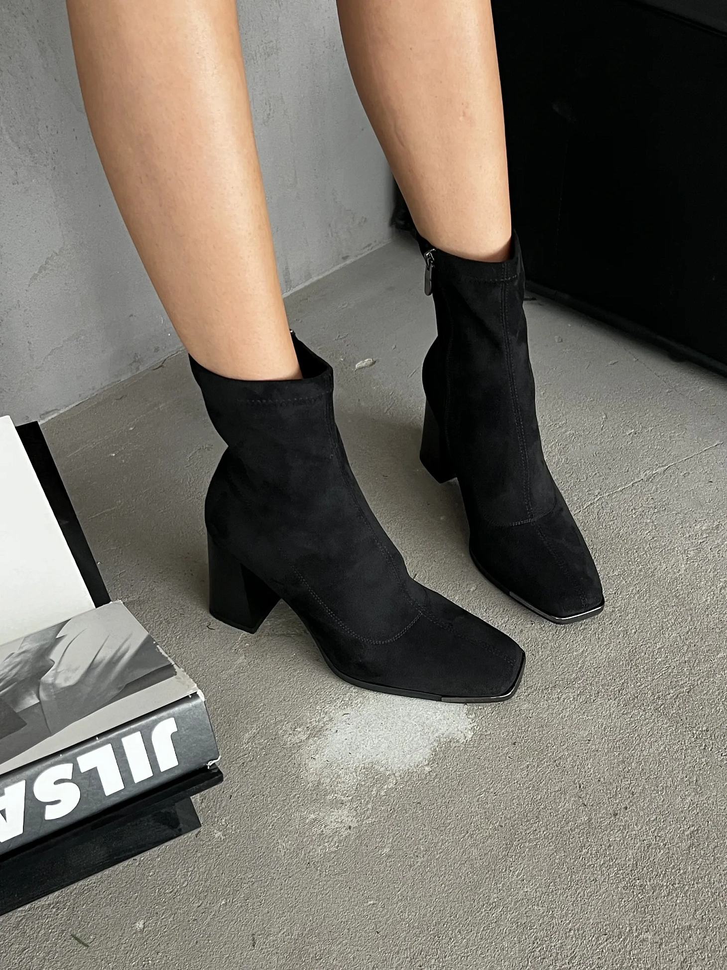 Ботильоны женские демисезонные на каблуке