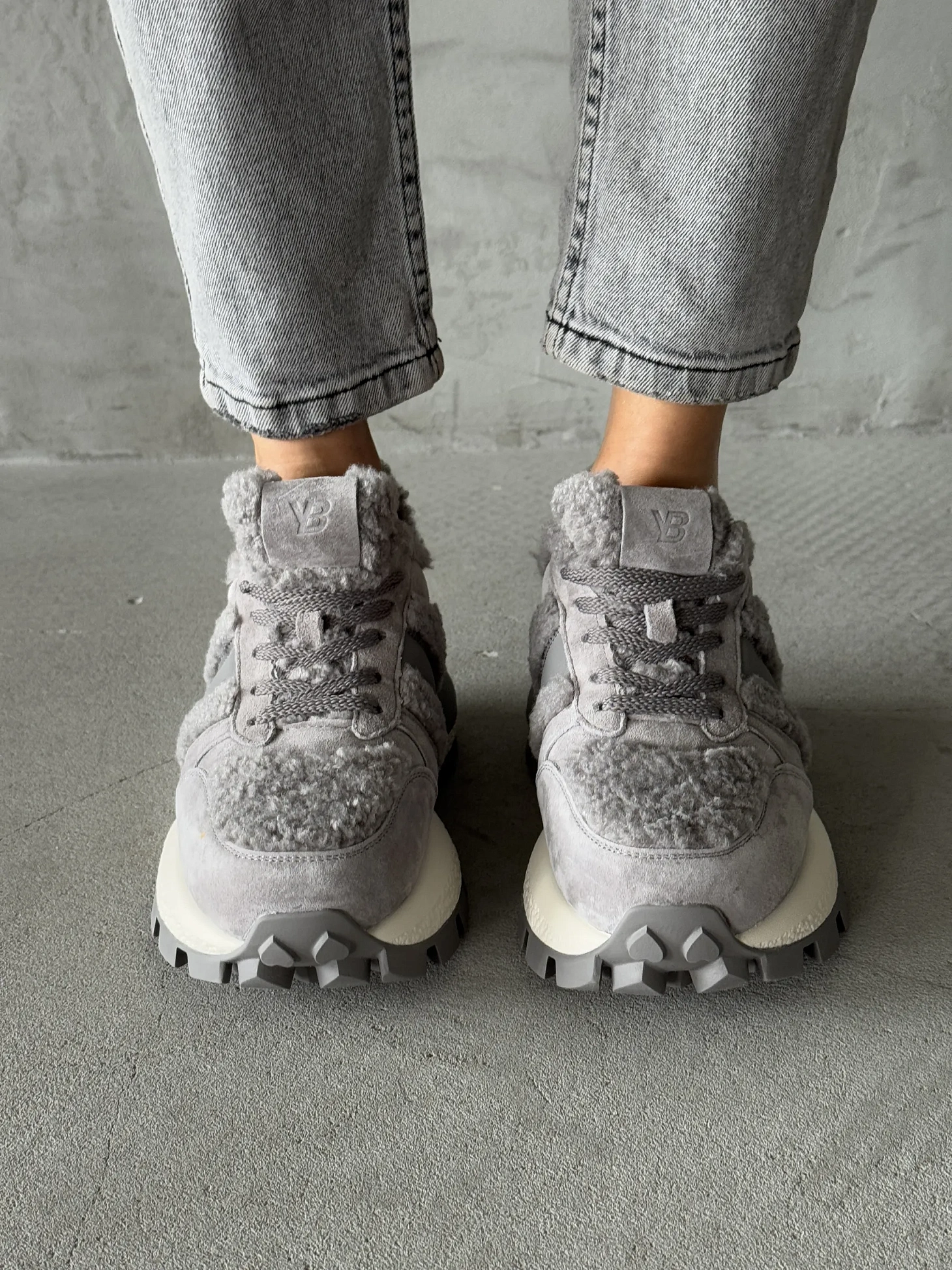 Кроссовки женские натуральная замша шерсть