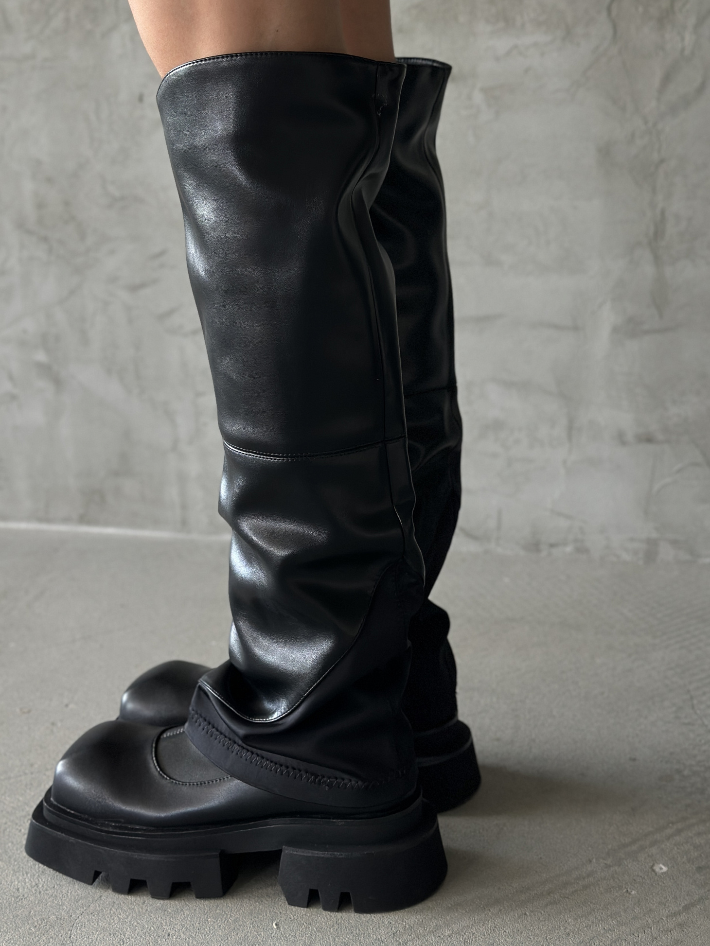 Ботфорты-трансформеры женские экокожа