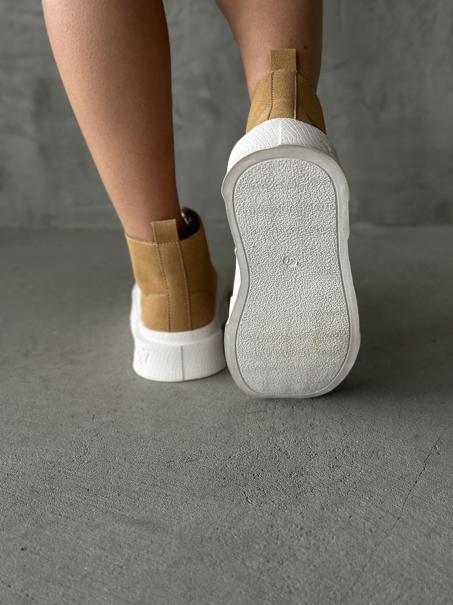 Кеды женские экозамша